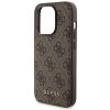 Zestaw Guess GUBPM5P15L4GEMGW iPhone15 Pro 6.1 hardcase + Powerbank 5000mAh MagSafe brązowy/brown 4G Metal Logo
